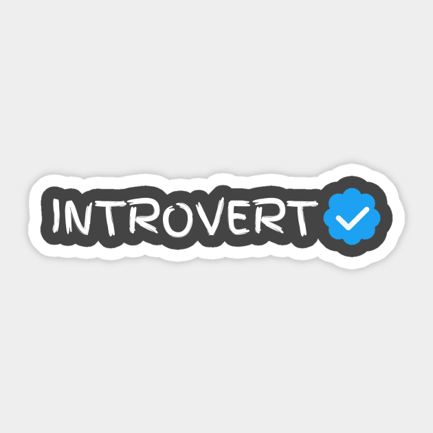 Certified Introvert Sticker by OverthinkerShop